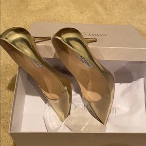 Jimmy Choo Gold pumps